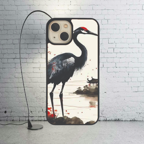 Swan Themed Glass Case Phone cover