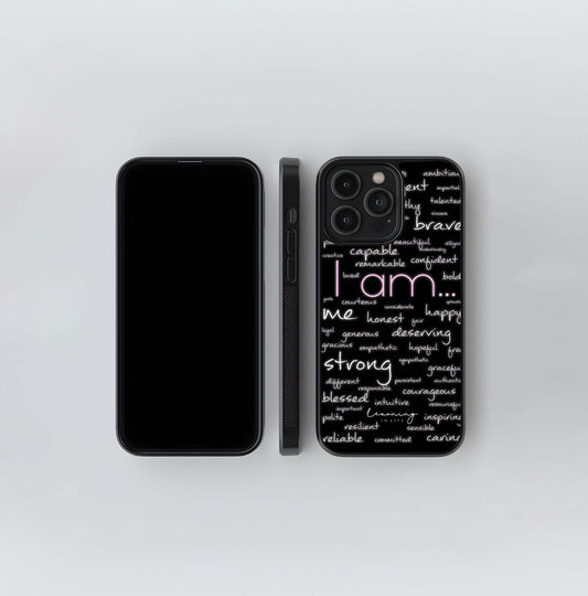 I Am Power Glass Case