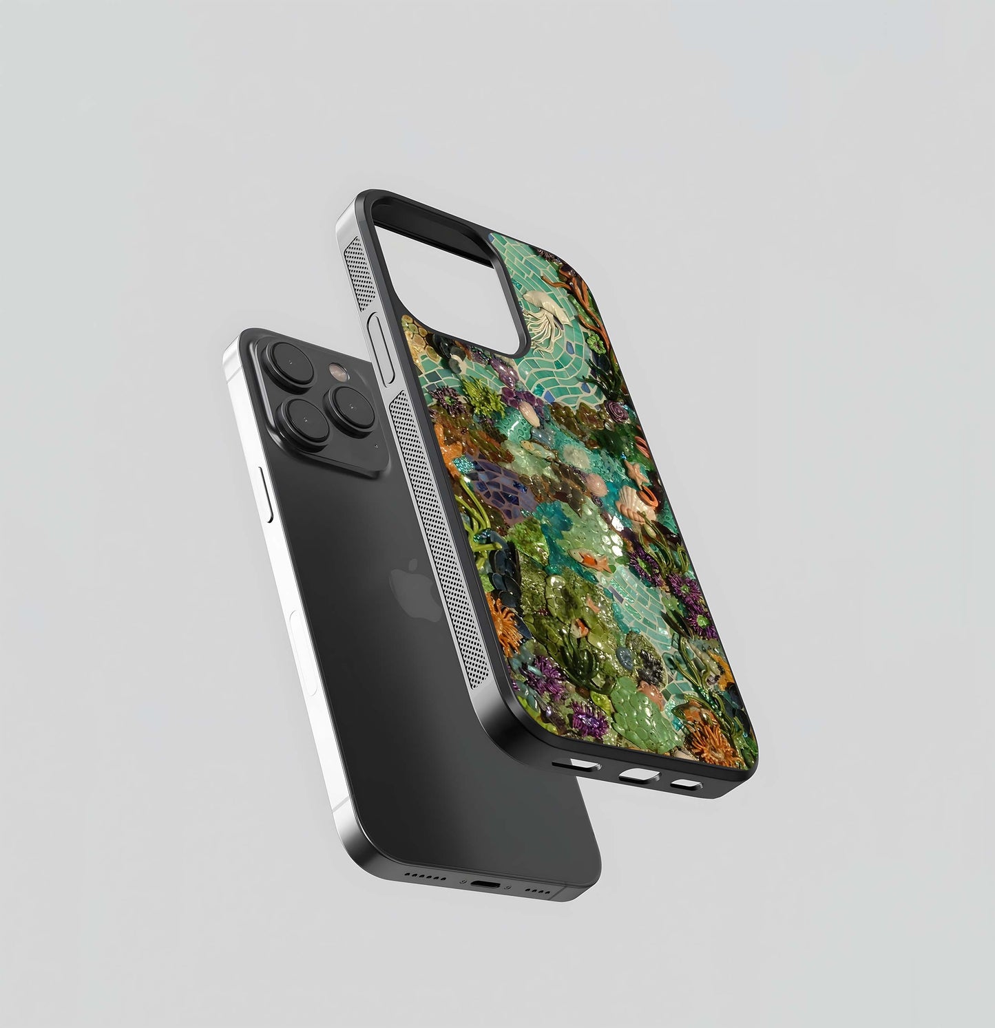Abstract Marble & Gold Fluidity Glass Case