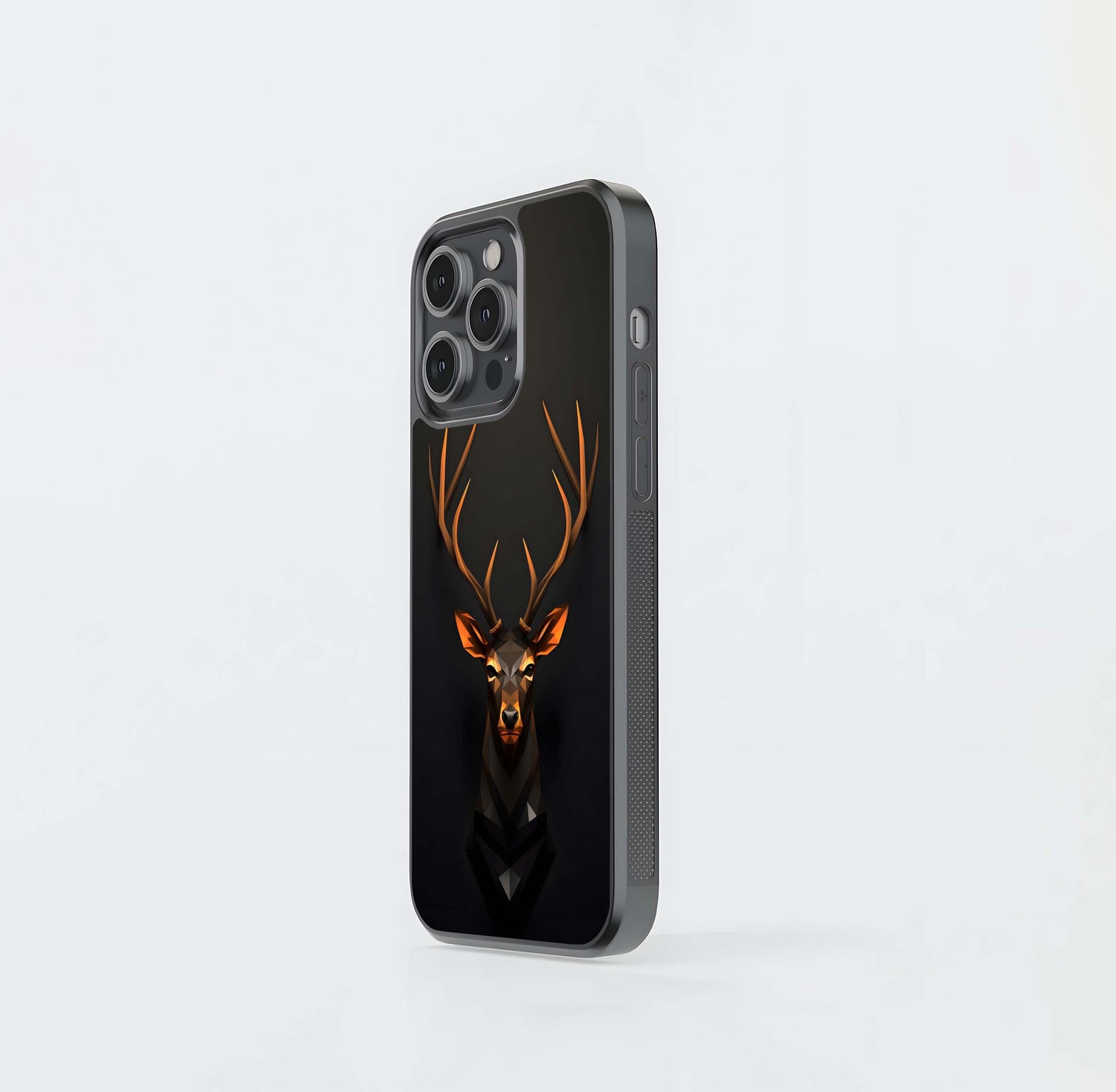 Geometric Stag Glass Case