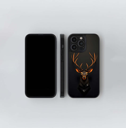 Geometric Stag Glass Case