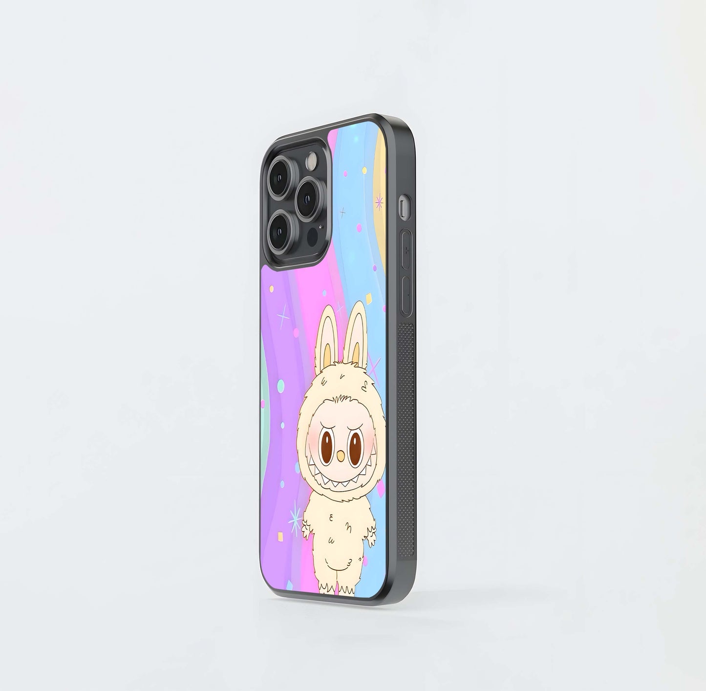 Anger Labubu Glass Case
