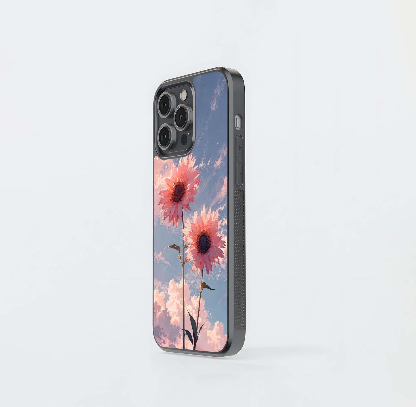 Sunlit Daisy Glow Glass Case