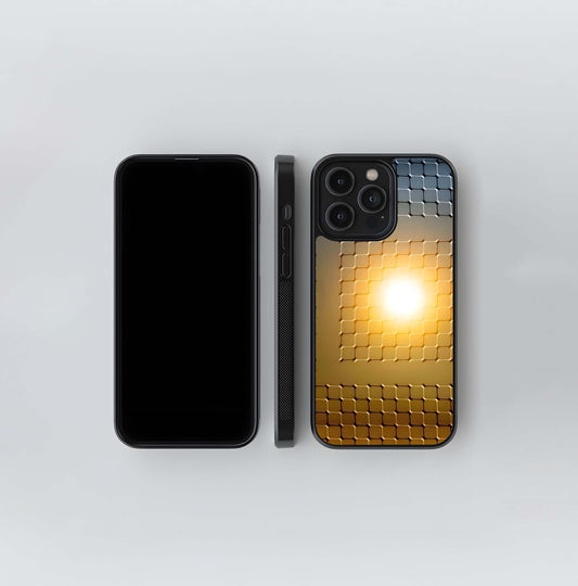 Sun Through the Grid Glass Case