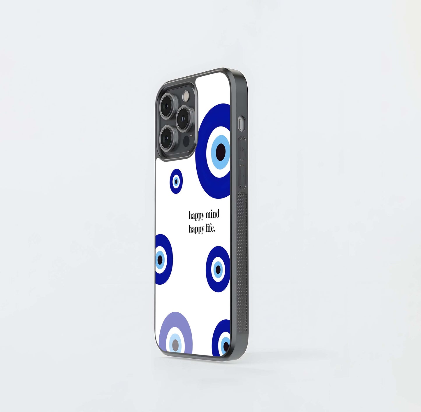 Evil Eye Pattern Glass Case
