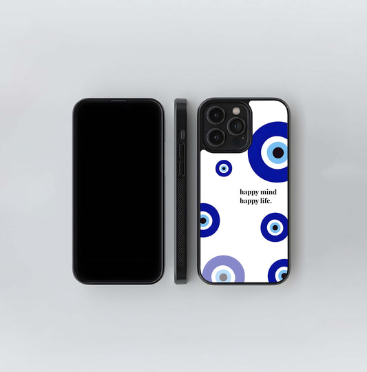 Evil Eye Pattern Glass Case