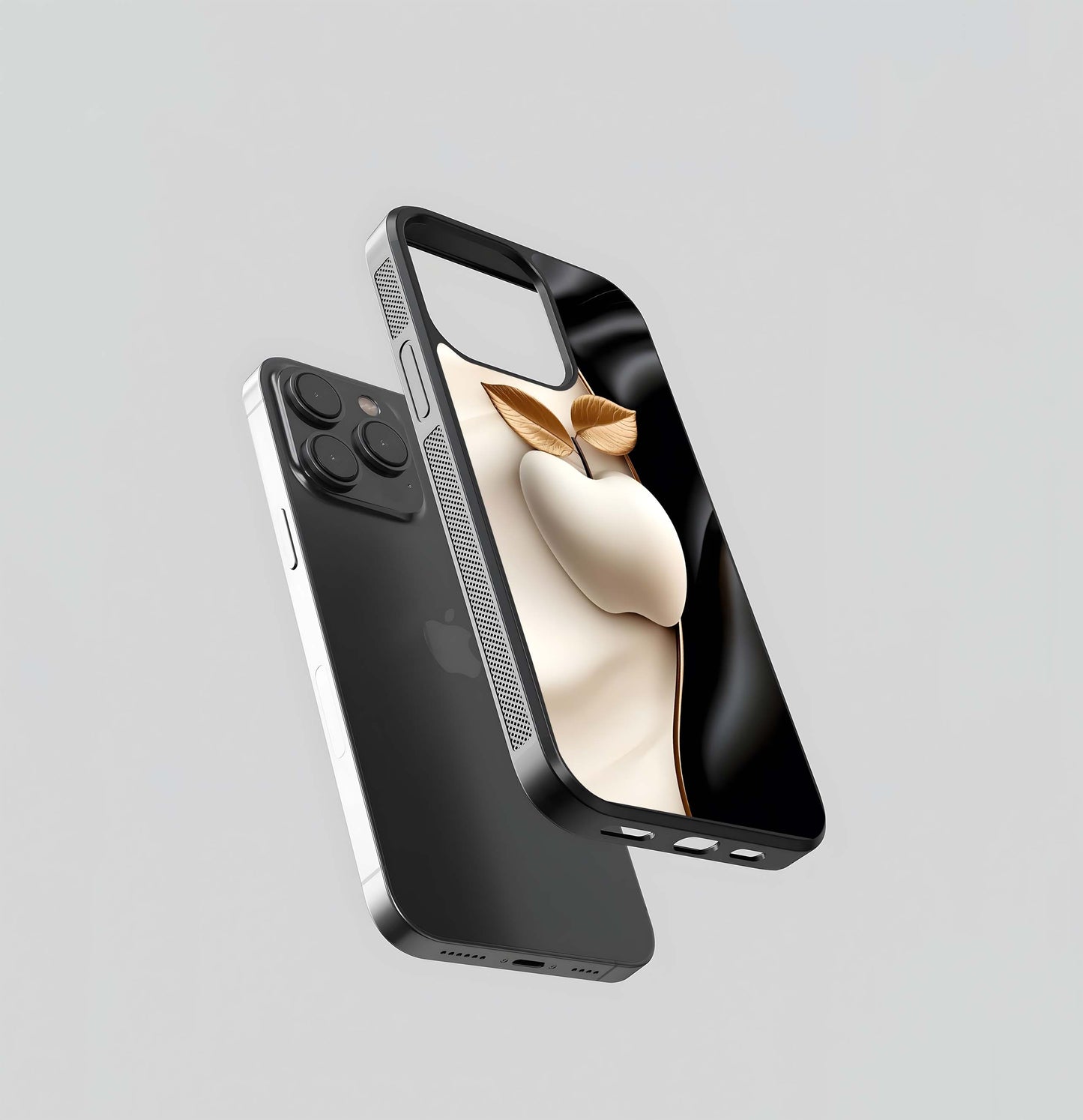 Golden Leaf Dichotomy Glass Case