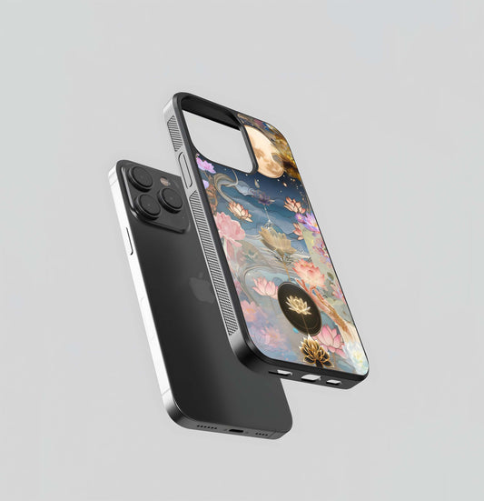 Lunar Lotus Dream Glass Case