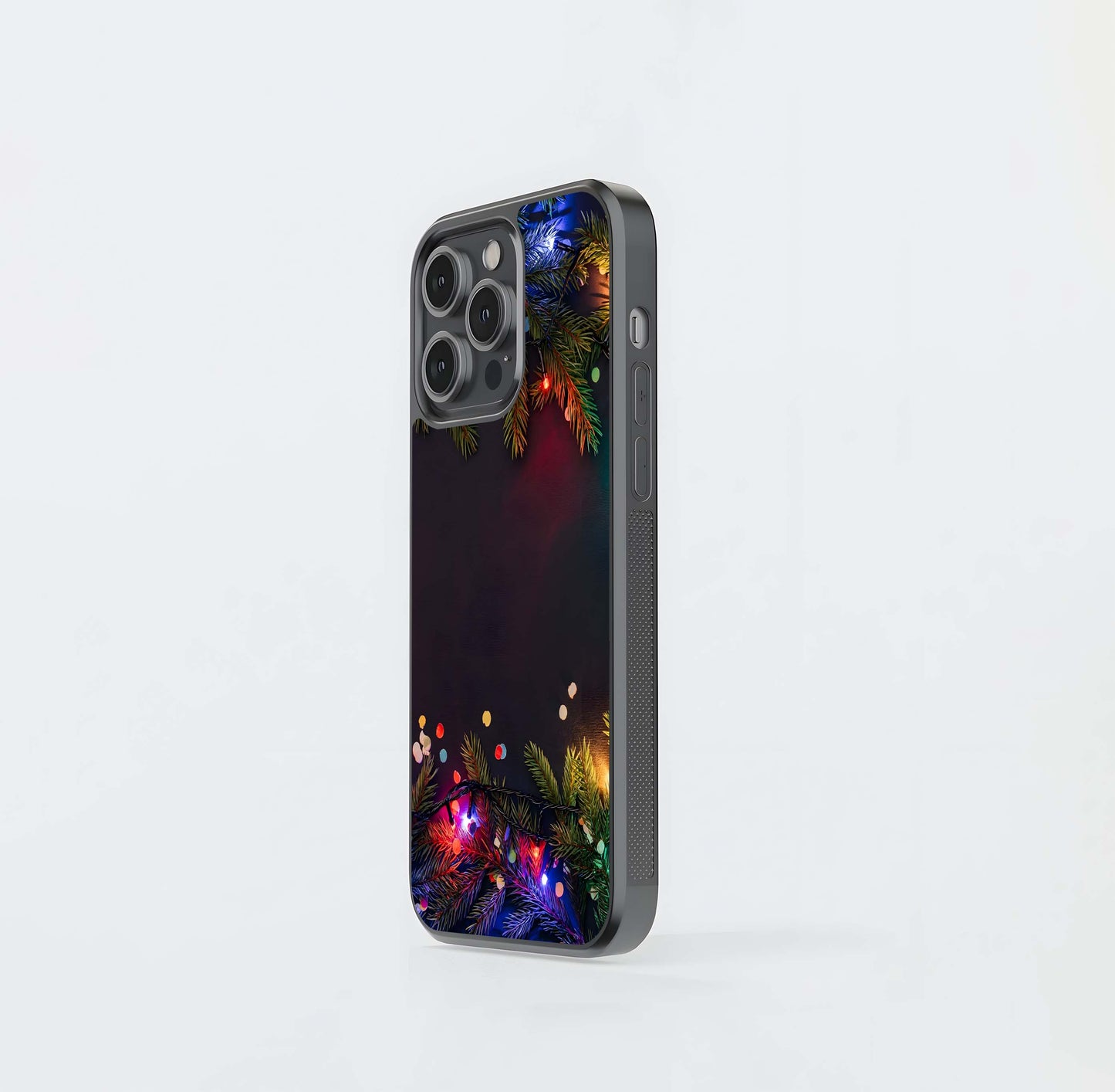 Festive Pine & Neon Glow Frame Glass Case
