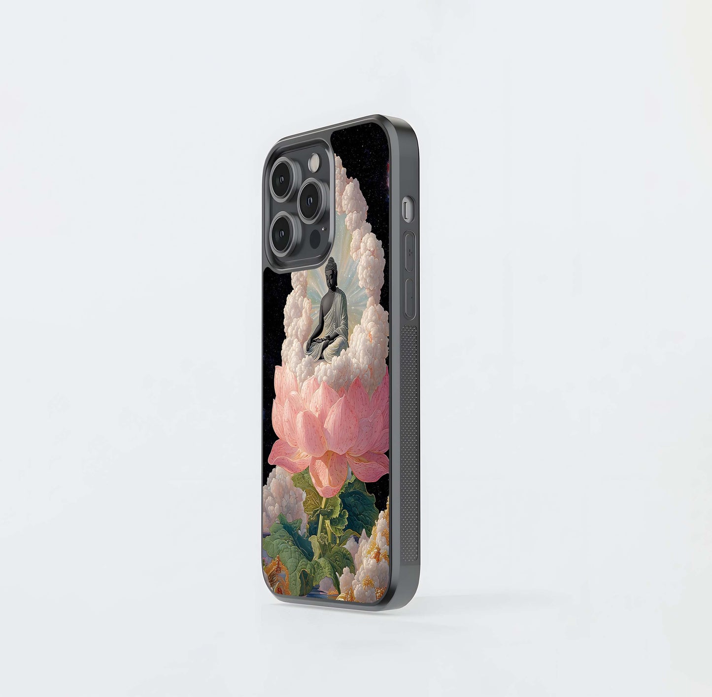 Lotus Divine Peace Glass Case