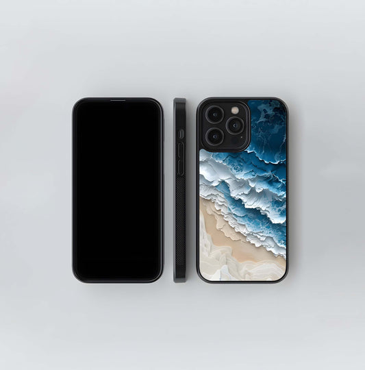 Aqua Wave Layers Glass Case