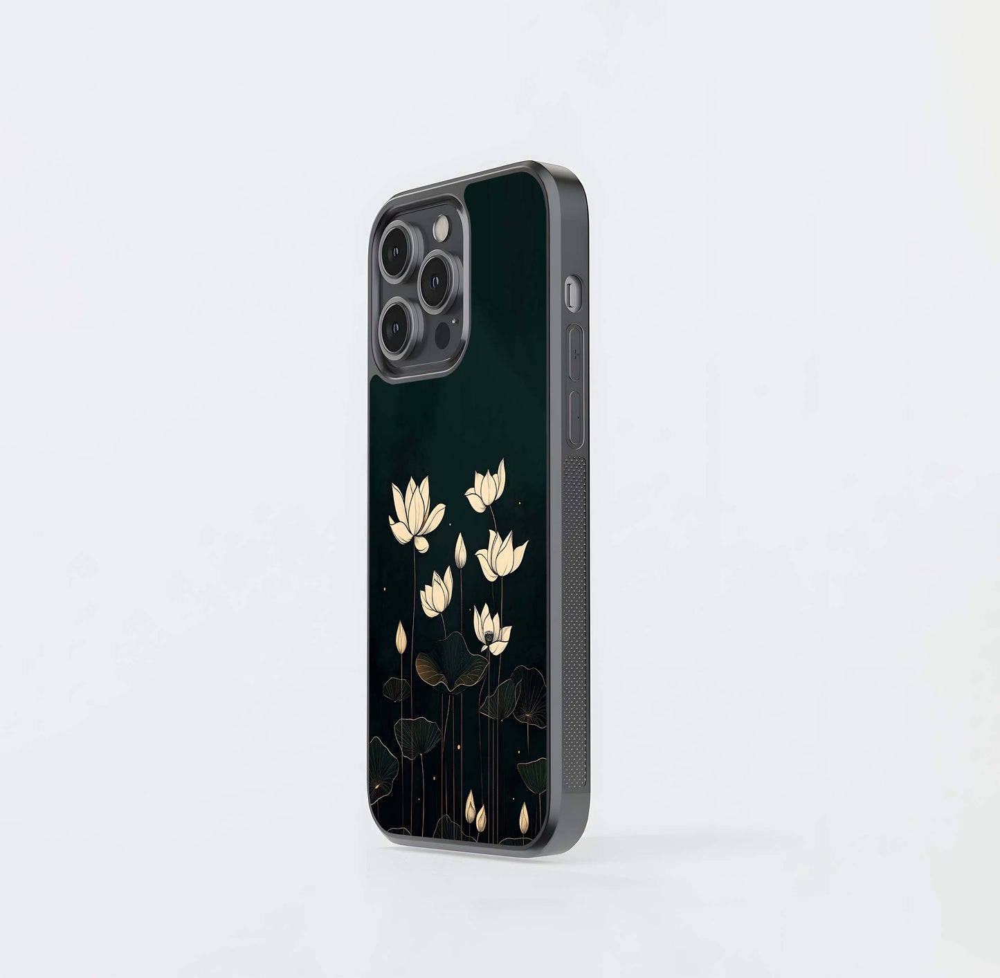 Midnight Lotus Glass Case