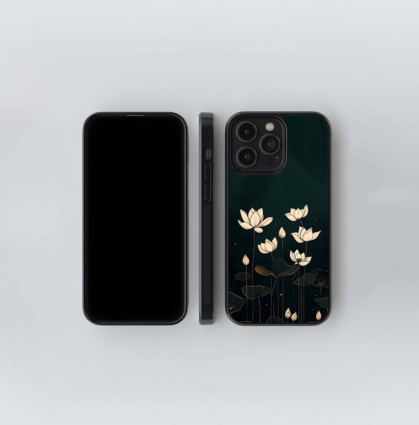 Midnight Lotus Glass Case