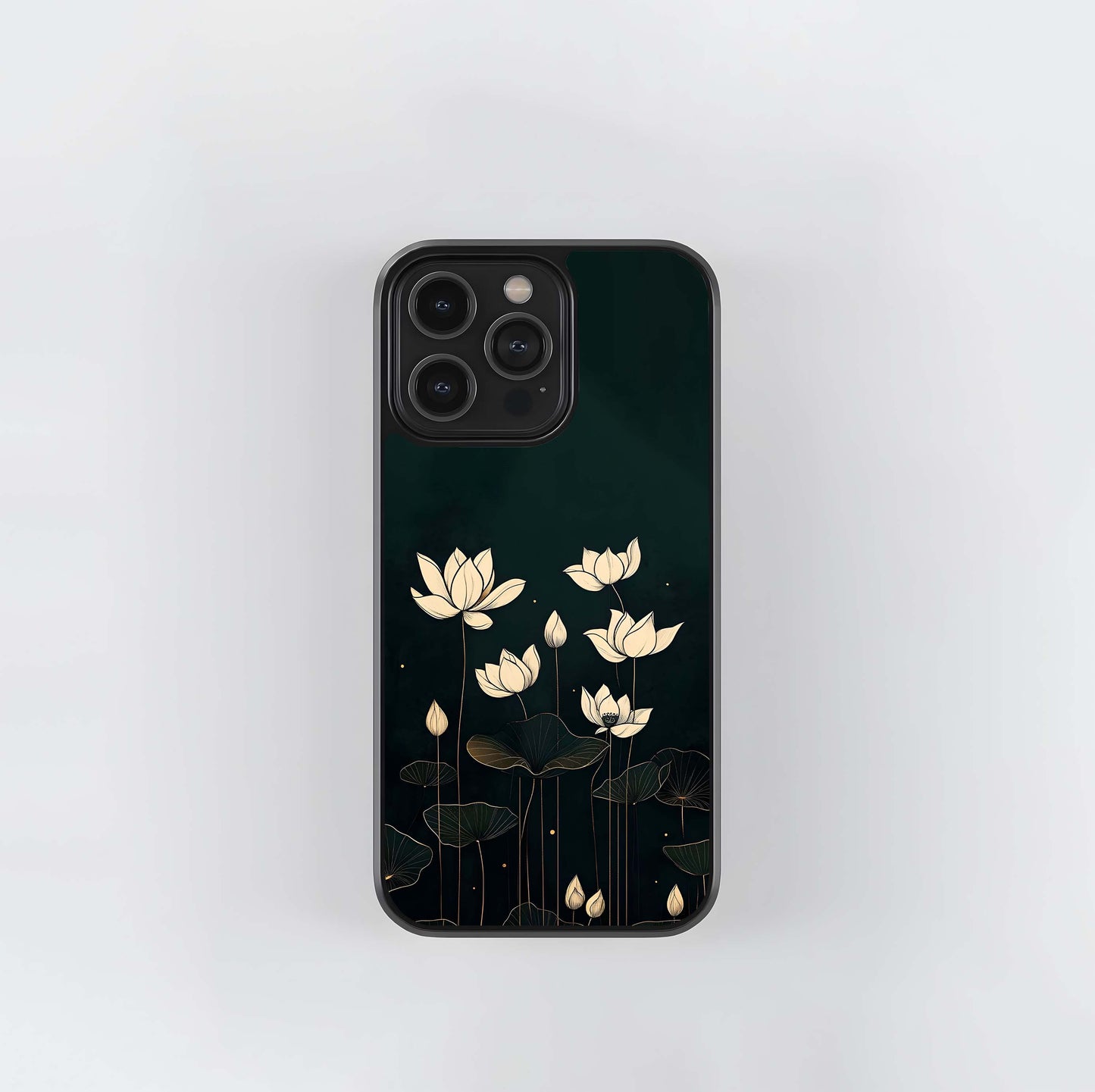 Midnight Lotus Glass Case