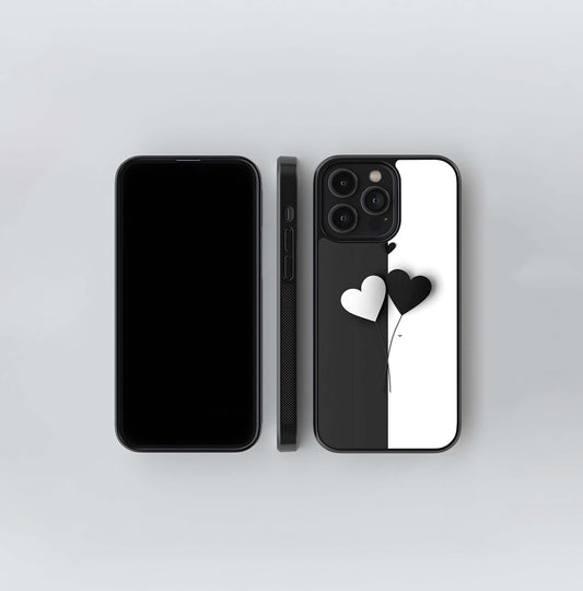 Valentines Hearts Glass Case