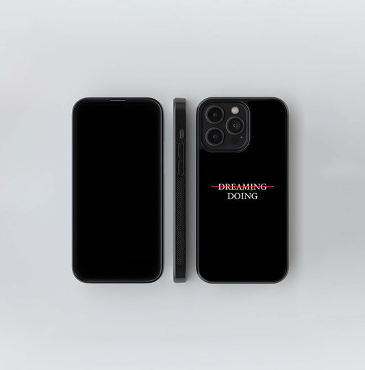 From Dreaming to Doing Glass Case