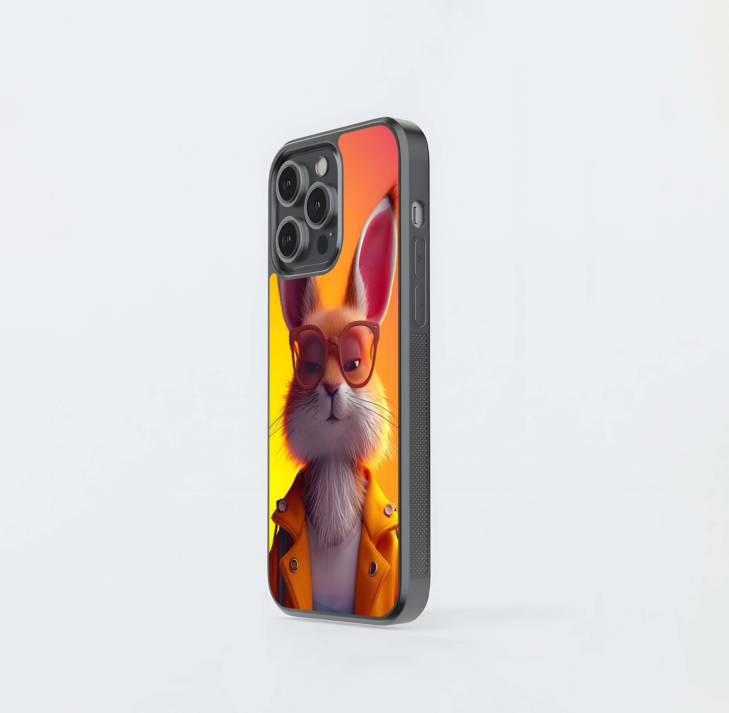 Hipster Hare Glass Case