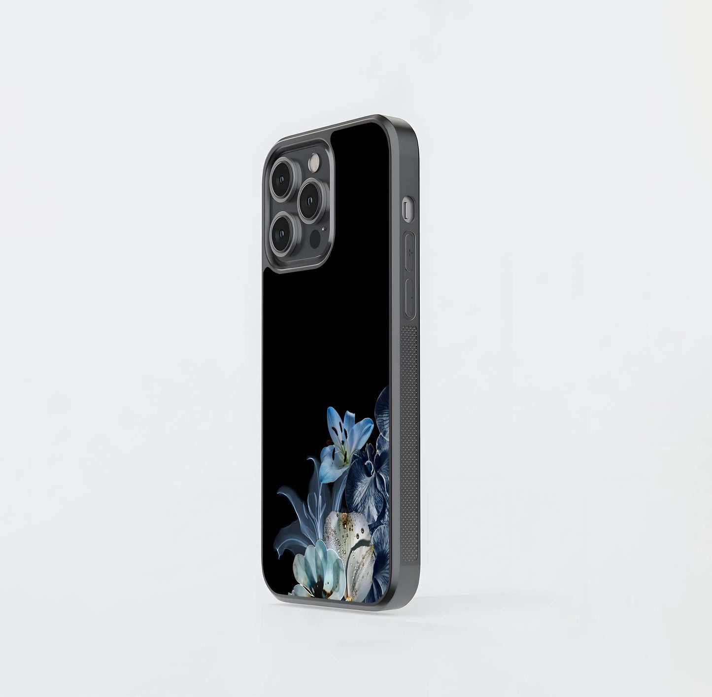 Moonlit Bloom Florals Glass Case