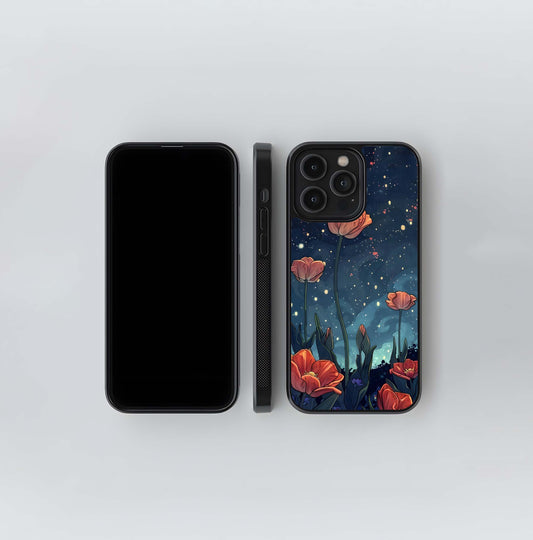Midnight Tulip Glow Glass Case