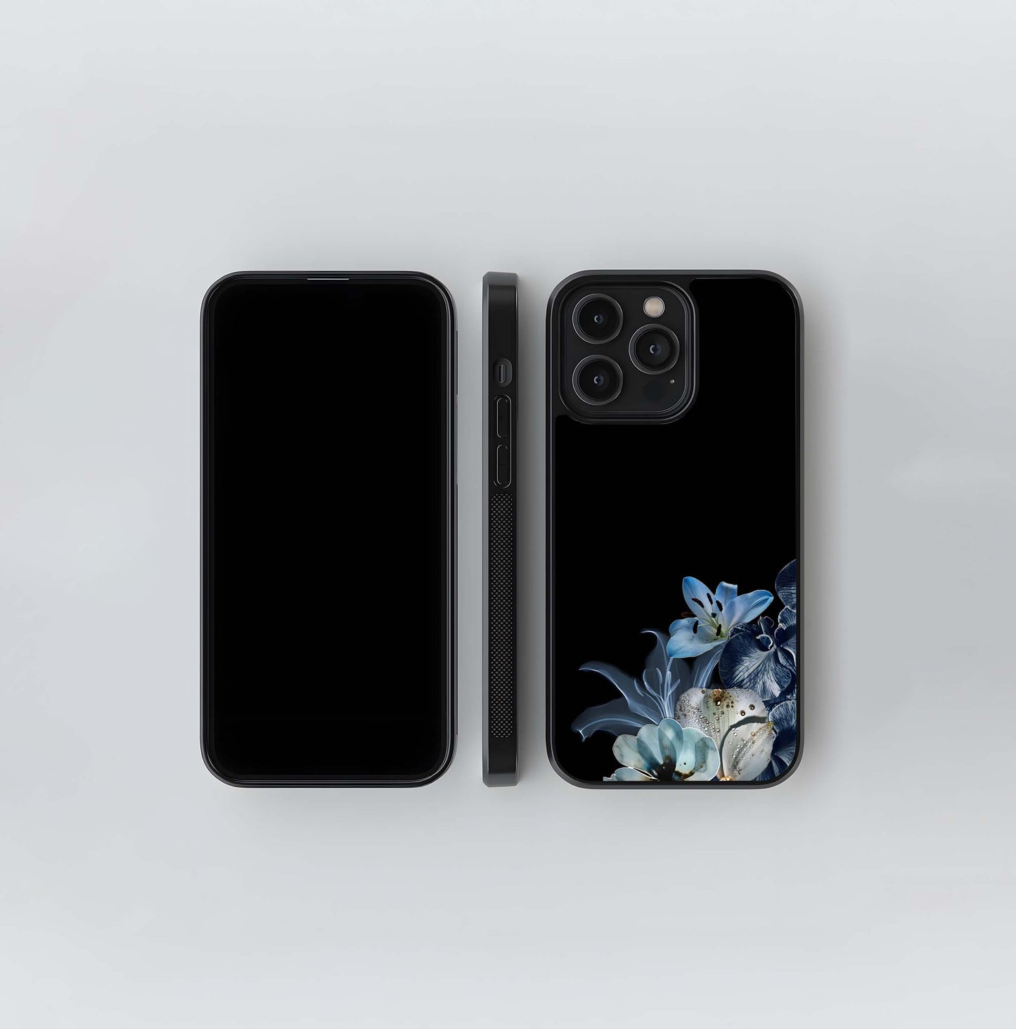 Moonlit Bloom Florals Glass Case