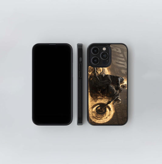 Ghost Rider on Motorcycle Glass Case