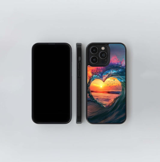 Heart of the Wave Glass Case