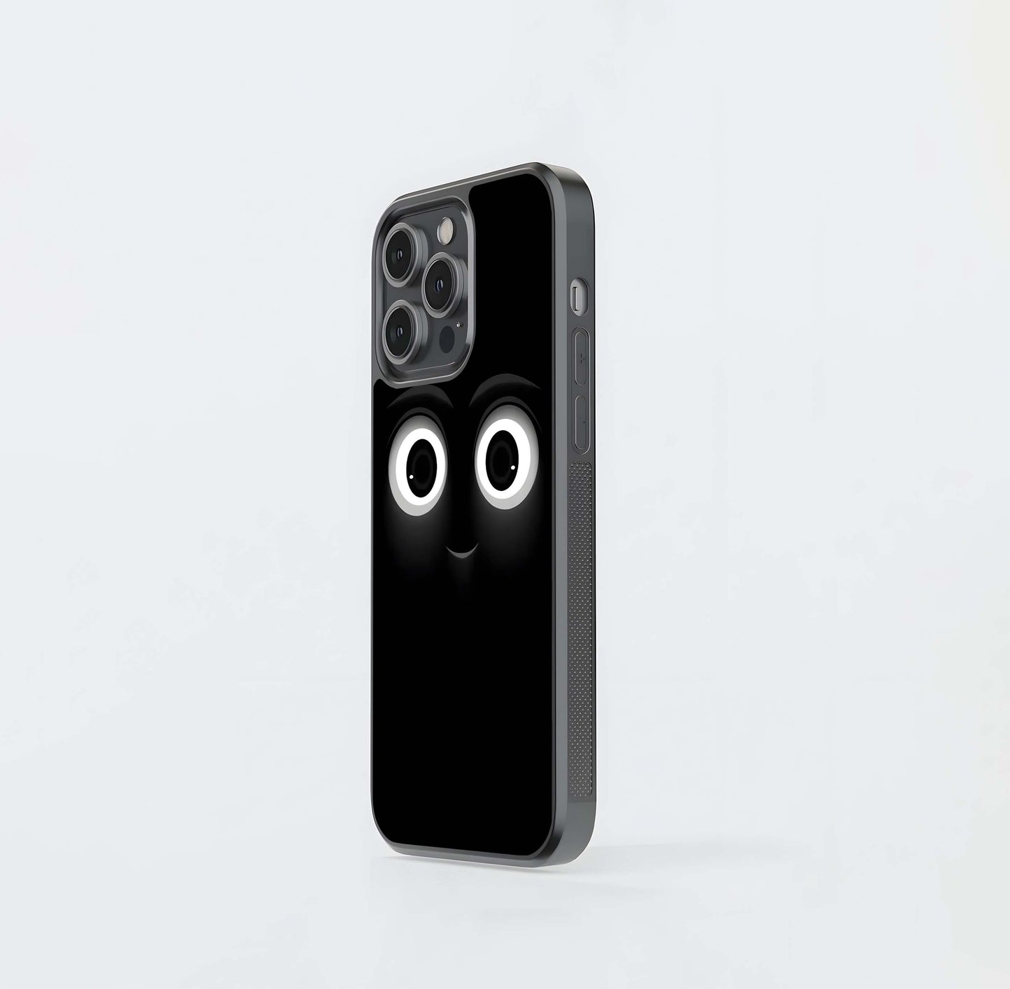 Blackout Cartoon Smile Glass Case