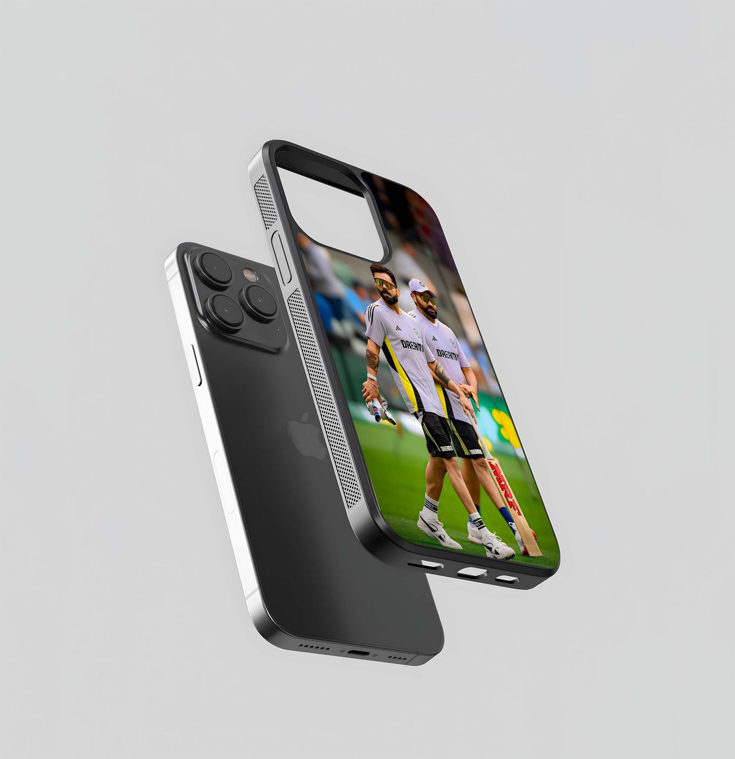 Indian Cricket Stars (Kohli & Sharma) Glass Case