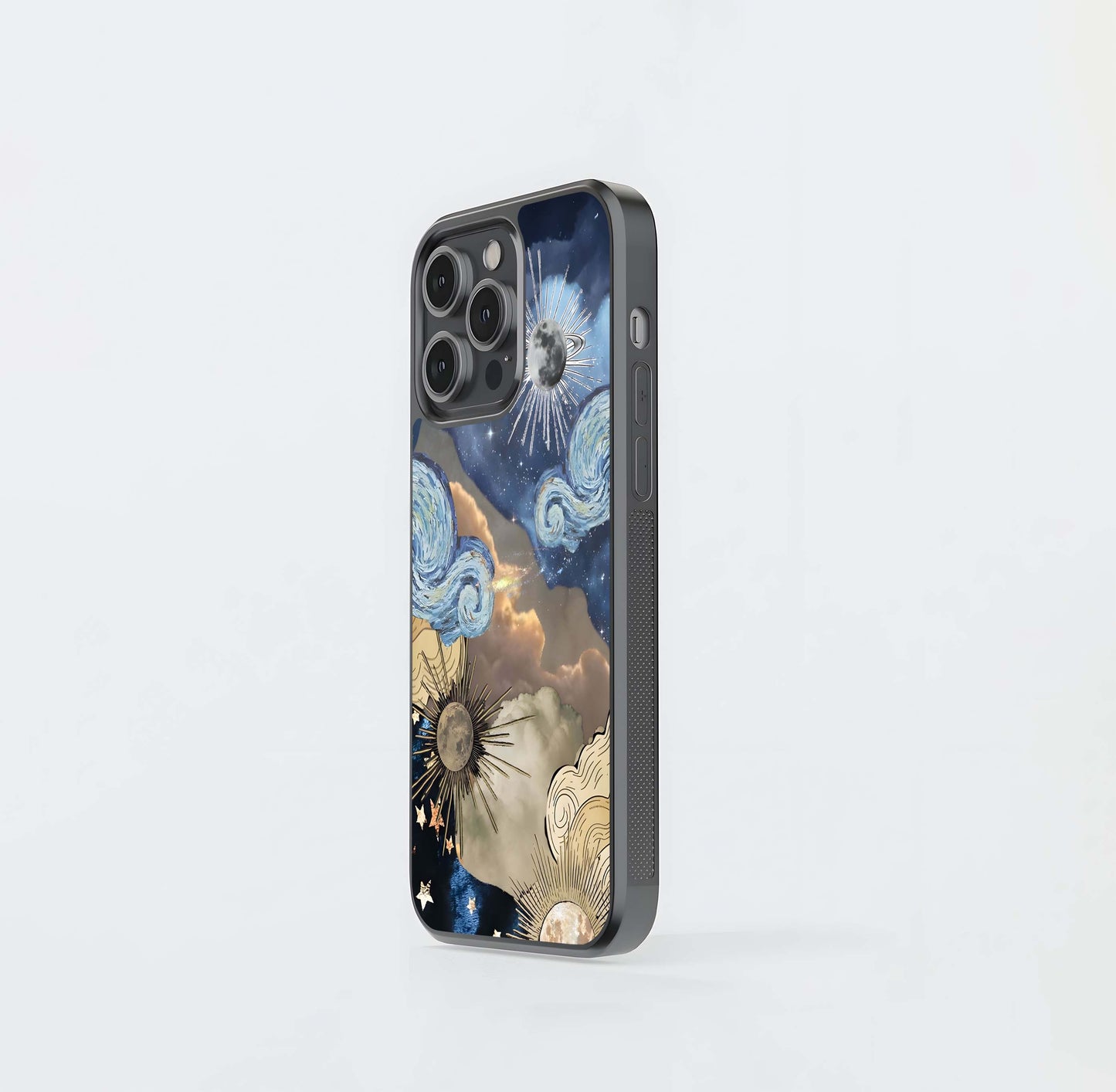 Galactic Sky Swirl Glass Case