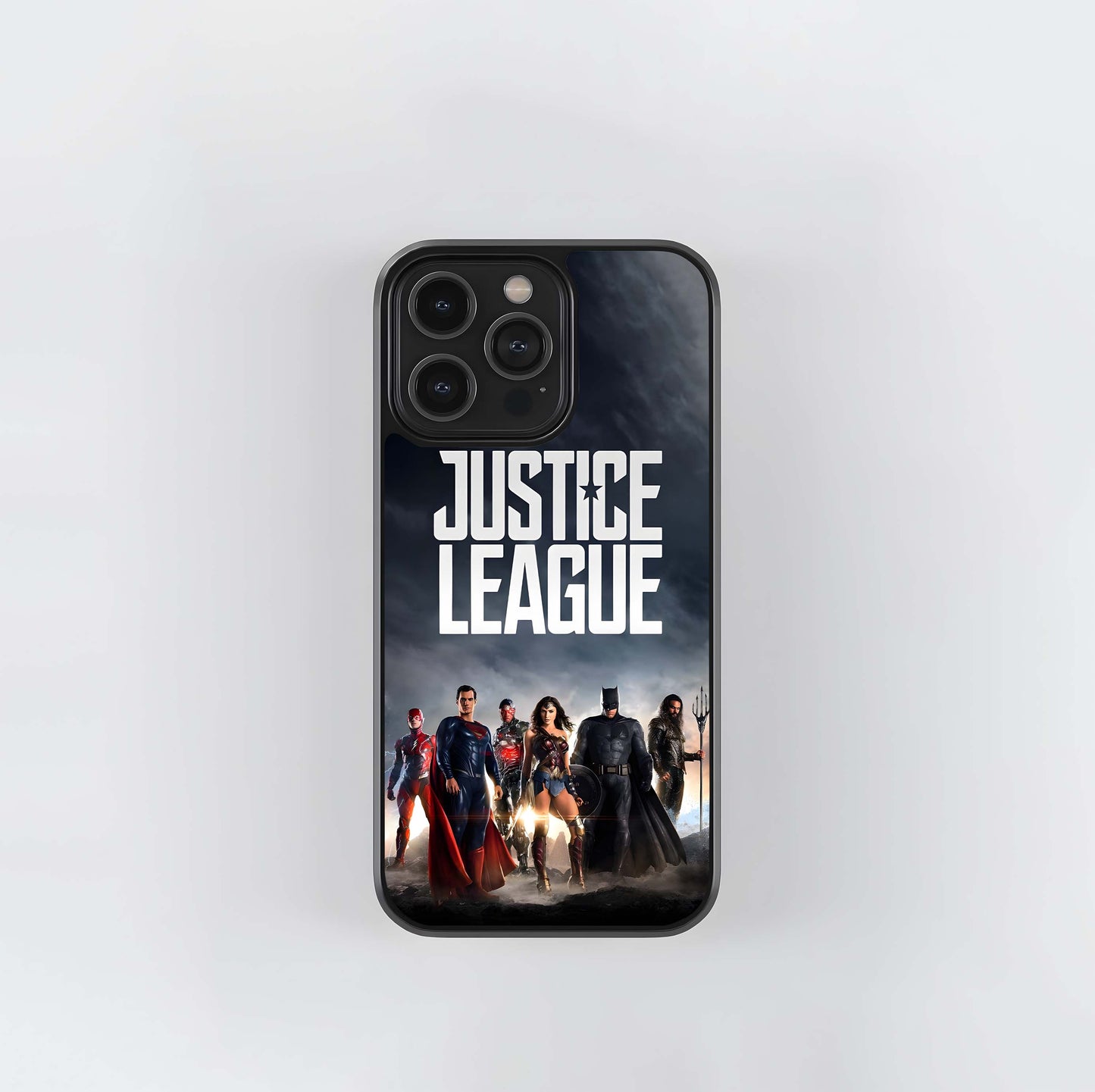 Justice League Movie Poster Glass Case