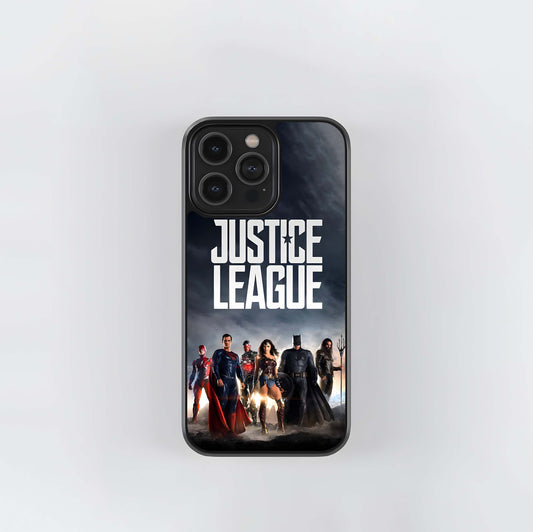 Justice League Movie Poster Glass Case