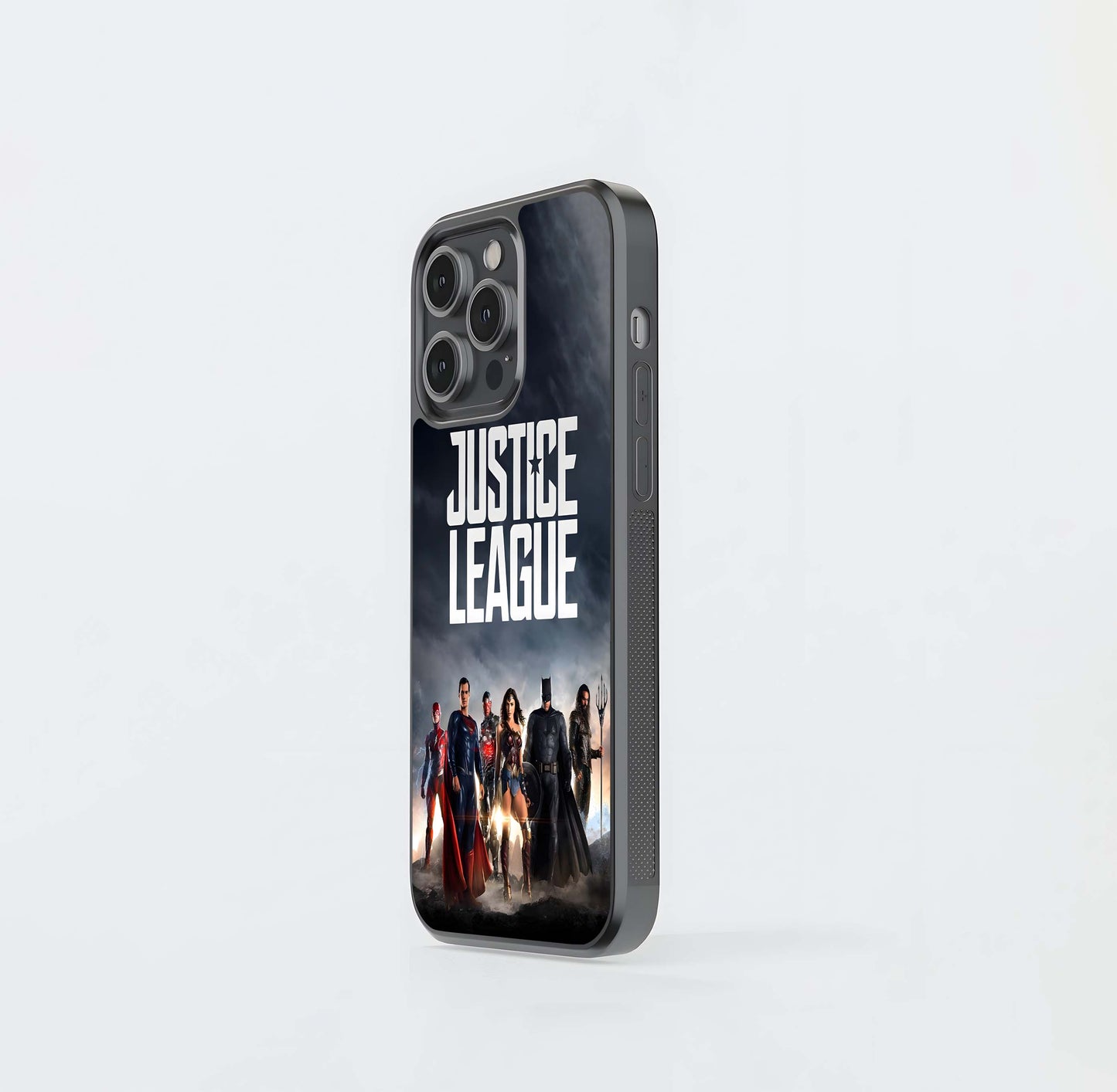 Justice League Movie Poster Glass Case