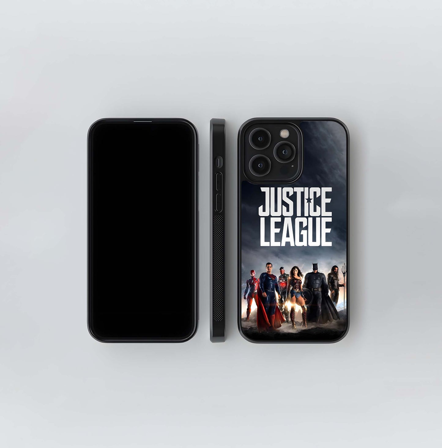 Justice League Movie Poster Glass Case