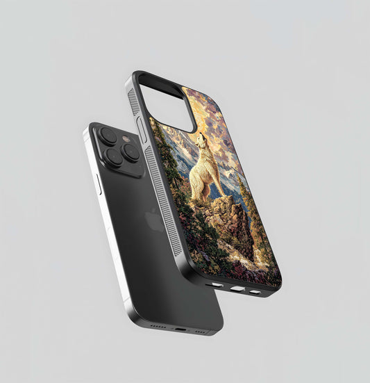 Mystic Wolf Call Glass Case