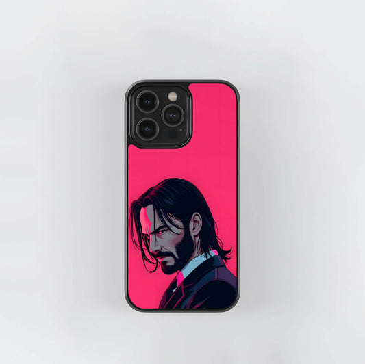 Keanu Reeves John Wick Pop Art Glass Case