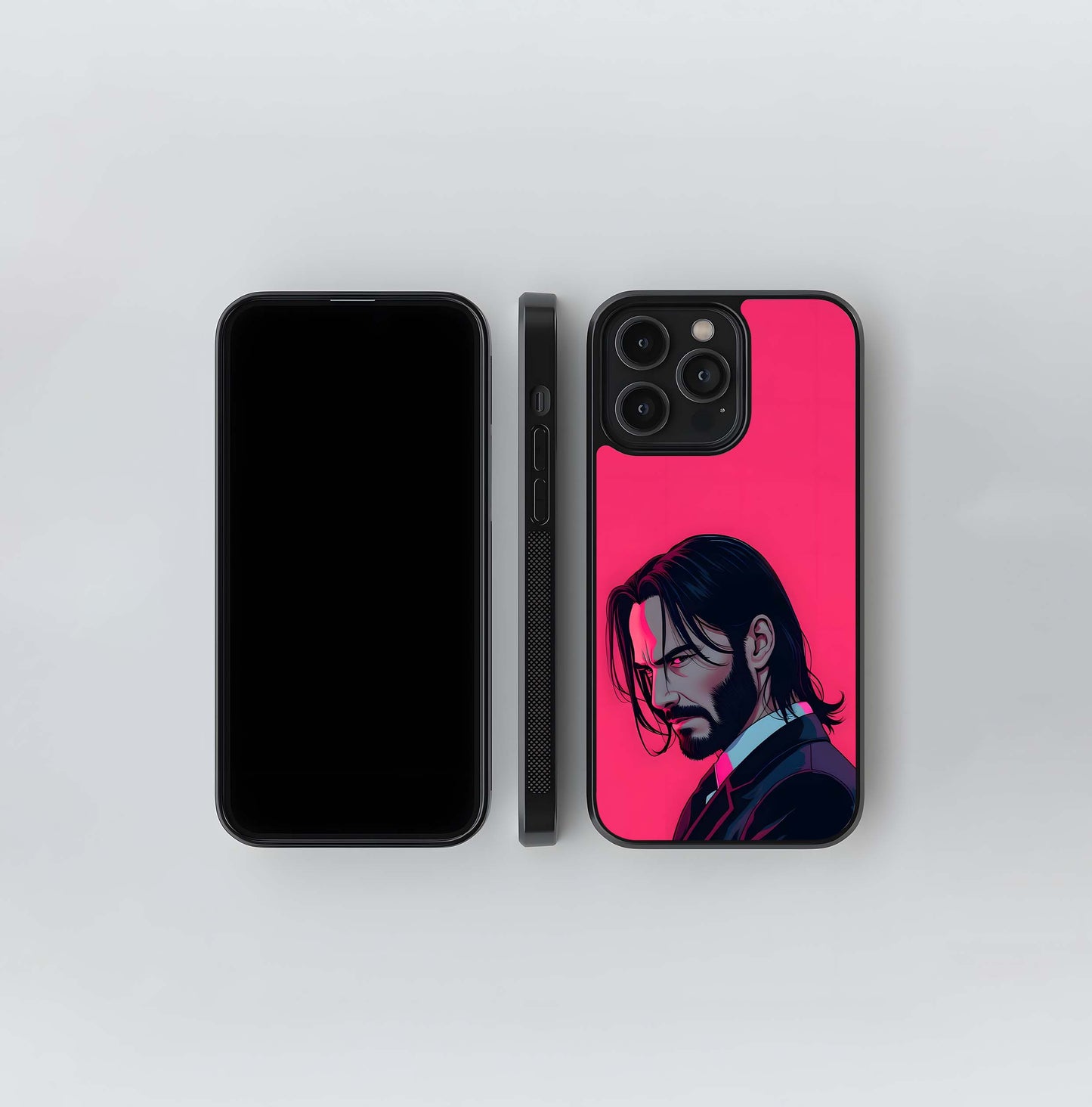 Keanu Reeves John Wick Pop Art Glass Case
