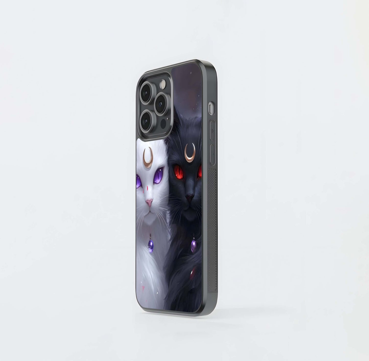 Lunar Feline Duality Glass Case