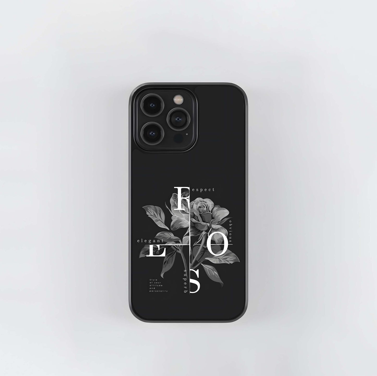 Elegant Flores Type Glass Case