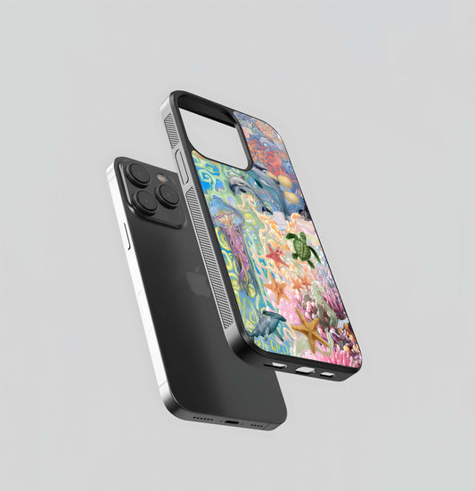 Ocean Bloom Magic Glass Case