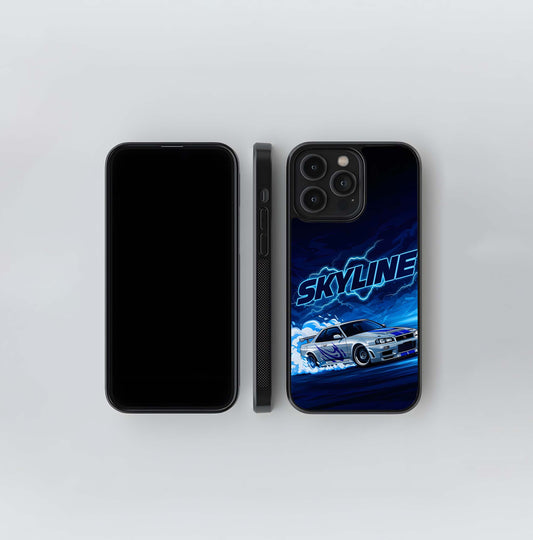 Neon Drift Beast Glass Case
