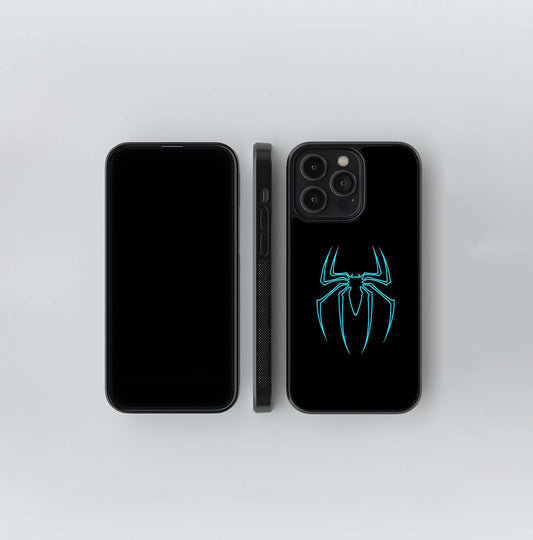 Neon Spider Glow Glass Case