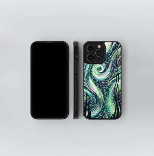 Aurora Swirl Night Glass Case