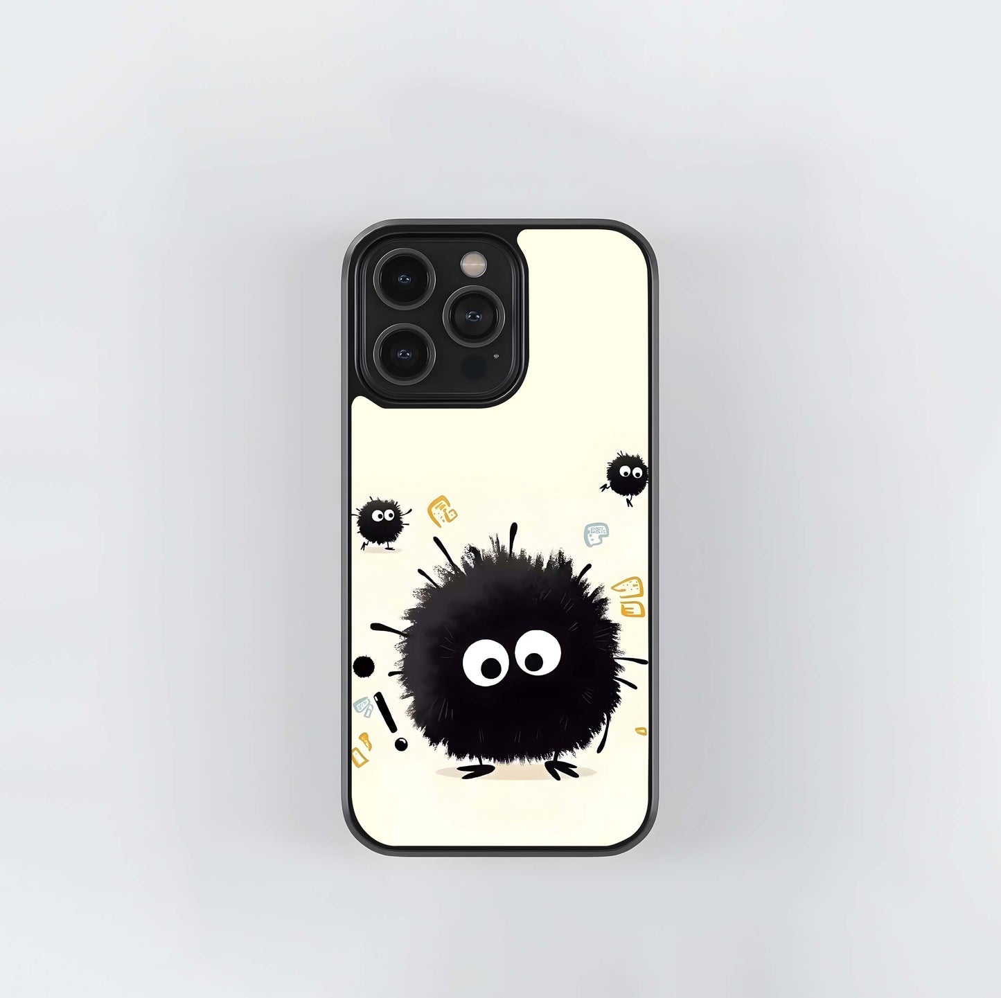 Cute Fuzzy Monsters Glass Case
