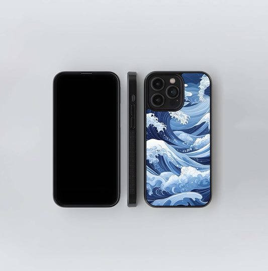 Ocean Storm Waves Glass Case
