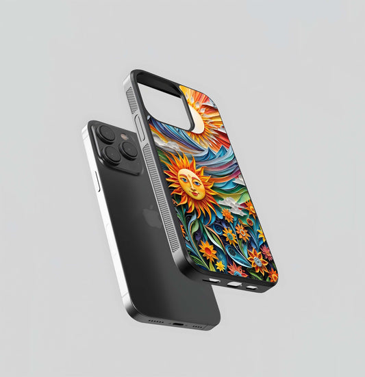 Radiant Waving Sun Glass Case