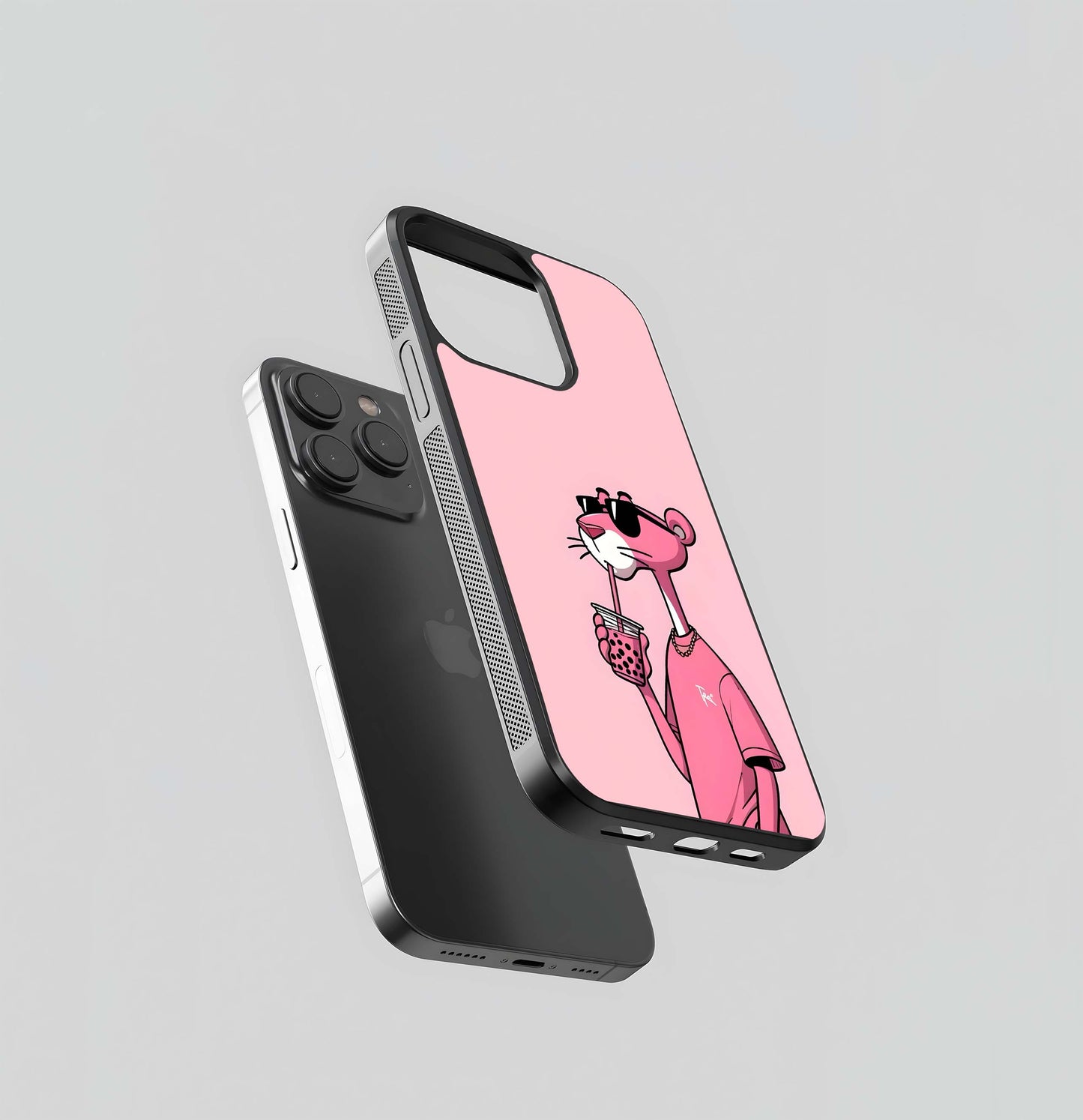 Pink Panther Glass Case