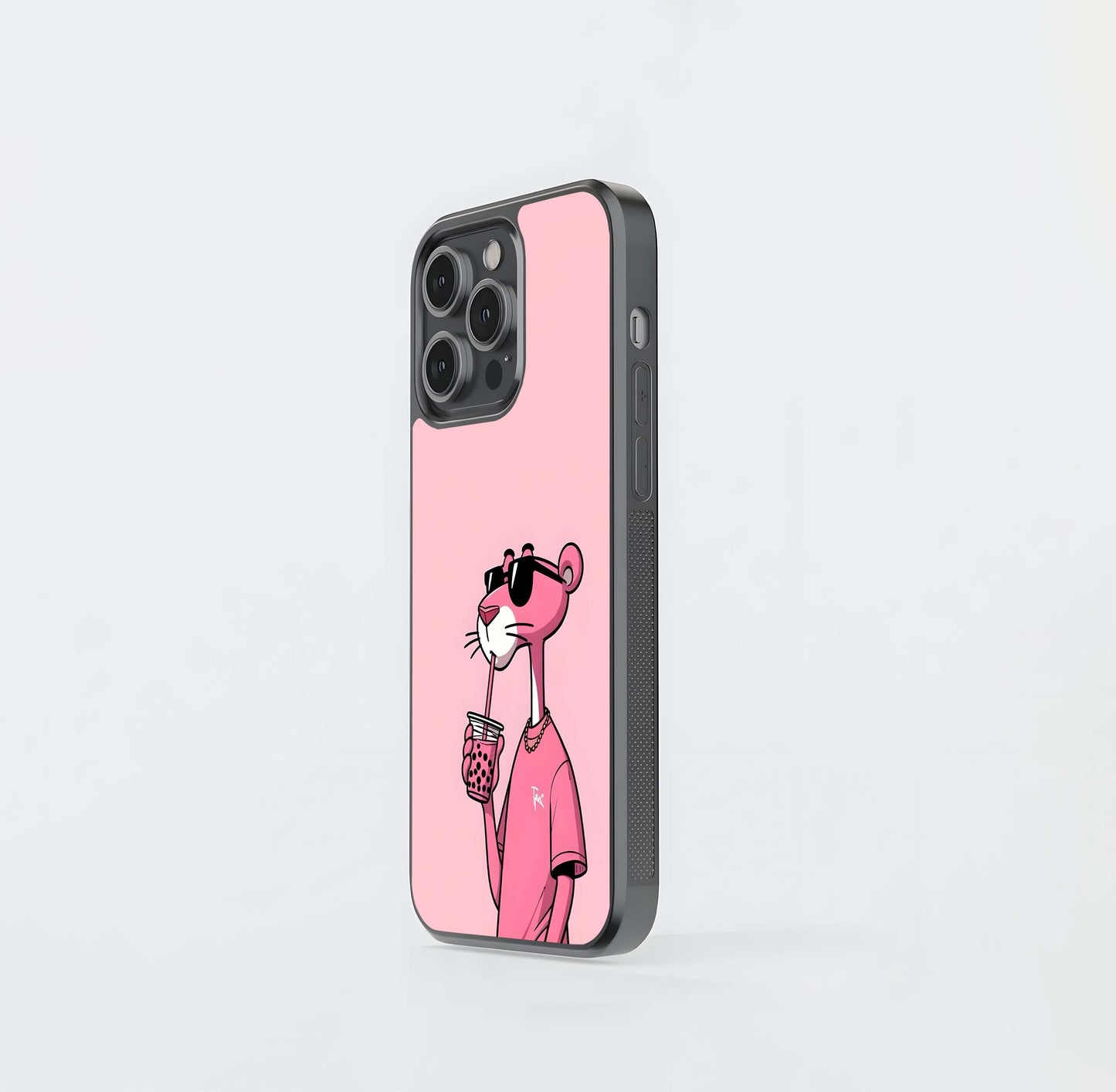 Pink Panther Glass Case
