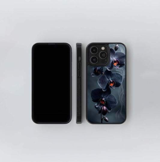 Midnight Orchid Mist Glass Case