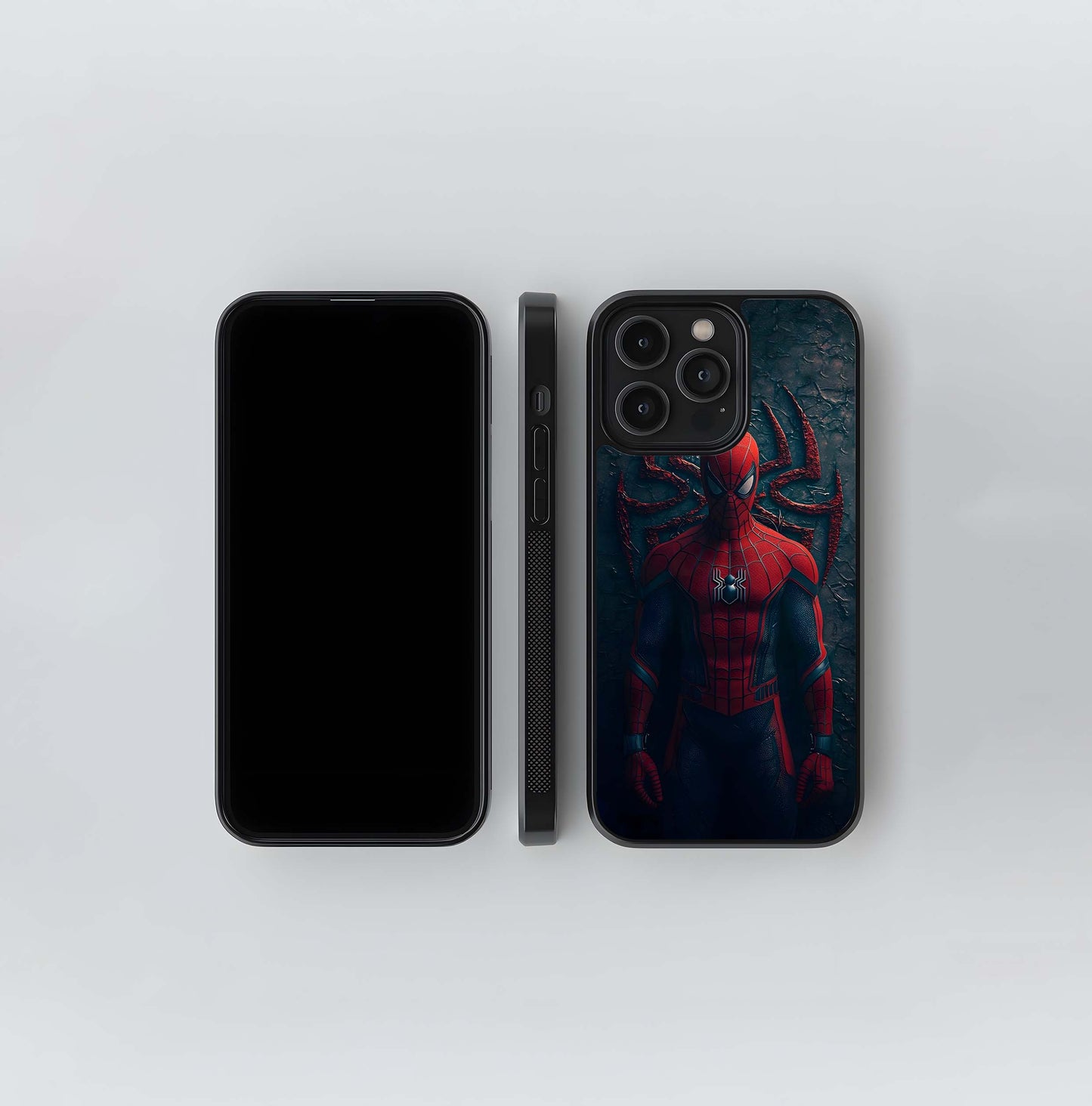 Armored Spider-Man Mural Glass Case