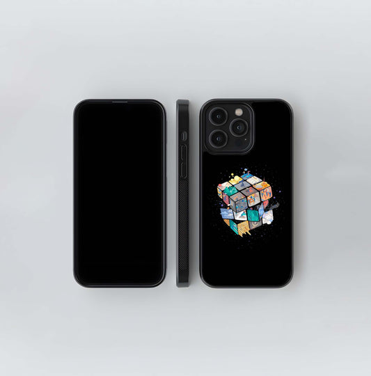 Cosmic Rubik's Cube Glass Case